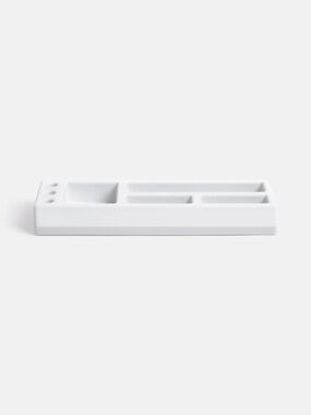 BaronFig Mosaic Desk Organizer - white